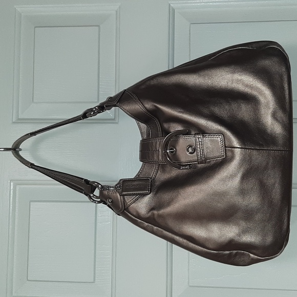 🛍Coach Bag- Beautiful❣Bronze with Chrome Hardware - Picture 2 of 16